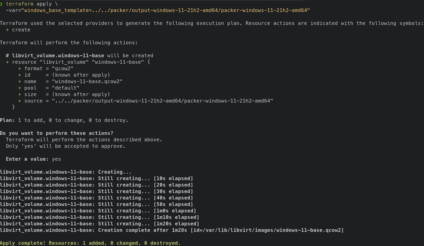 terraform init